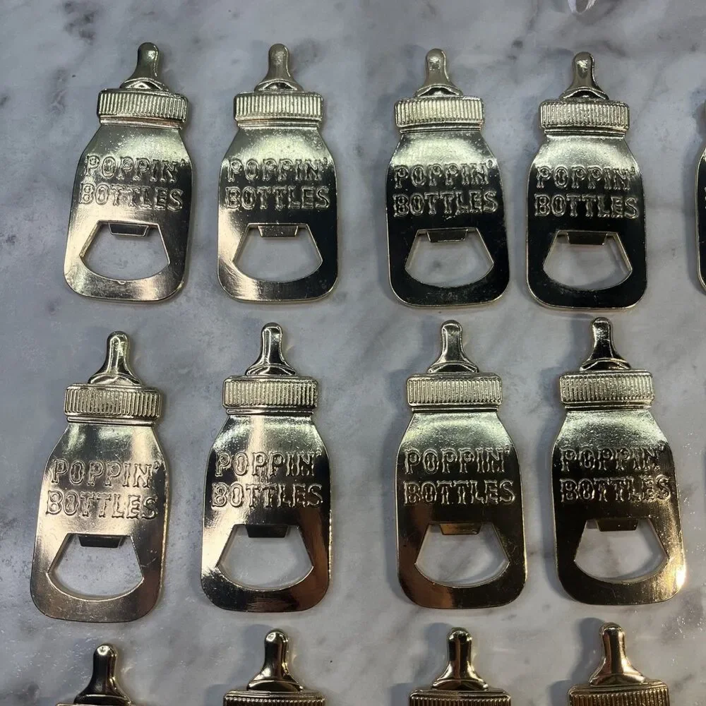 Baby Bottle Openers for Baby Shower Party Favors, Gifts keepsake, boys 24 piece